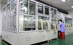AmpXell cell production — electrolyte injecting enclosure