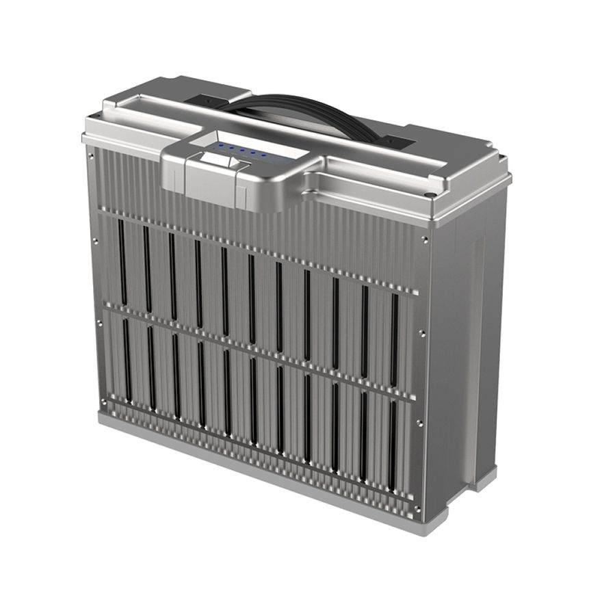 AmpXell intelligent UAV smart battery in an aluminum case